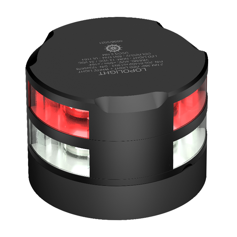 2nm 360° Red + 2nm 360° White, black anodized 2nm 360° Red + 2nm 360° White, black anodized